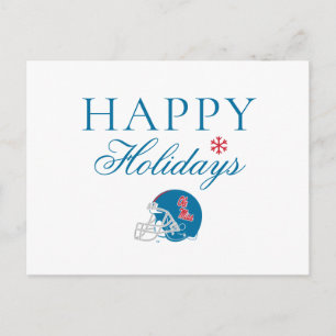 Cartes Pour Fêtes Annuelles Casque de football Ole Miss   Bleu clair