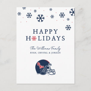Cartes Pour Fêtes Annuelles Casque de football Ole Miss   Bleu foncé