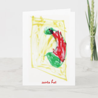 Cartes Pour Fêtes Annuelles Casquette de Père Noël