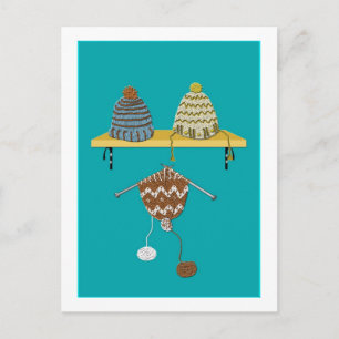 Cartes Pour Fêtes Annuelles Casquettes tricots pour Noël