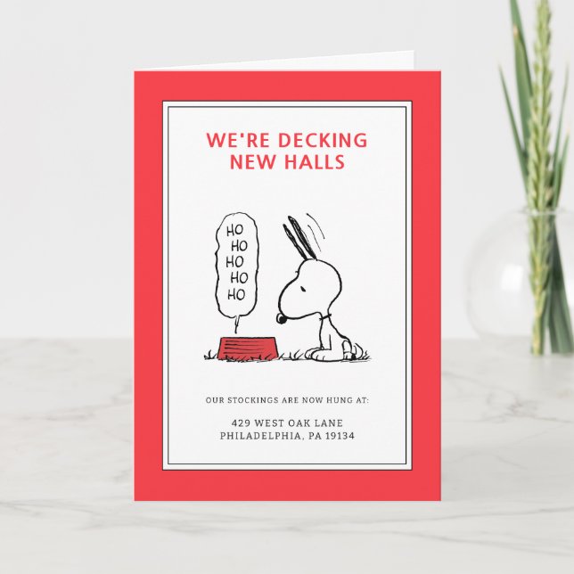 Cartes Pour Fêtes Annuelles Casse-croûte de Noël de Snoopy | Peanuts (Devant)
