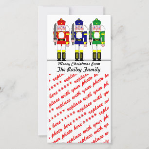 Cartes Pour Fêtes Annuelles Casse-noires Soldats Photo de Noël