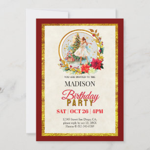 Cartes Pour Fêtes Annuelles Casse-Noisette Ballerine de Noël Anniversaire