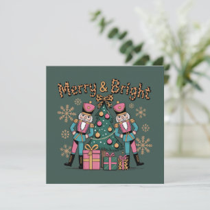 Cartes Pour Fêtes Annuelles Casse-Noisette Coquette Léopard Noël Joyeux et Lum
