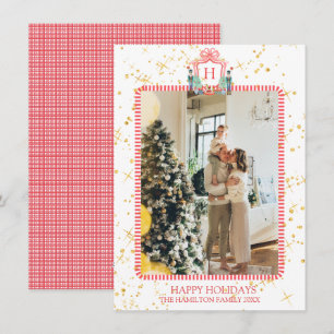 Cartes Pour Fêtes Annuelles Casse-noisette Monogramme Photo Étincelle