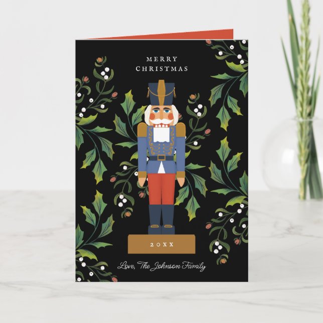 Cartes Pour Fêtes Annuelles Casse-noisette traditionnel (Devant)