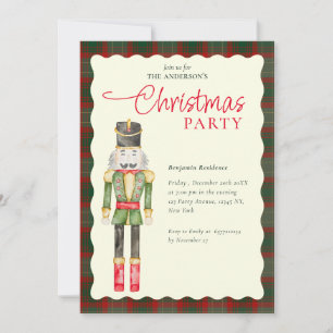 Cartes Pour Fêtes Annuelles Casse-noisettes élégants à l'aquarelle pour la fêt