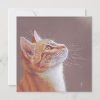 Cartes Pour Fêtes Annuelles Cat Greeting Card. Ginger Kitty
