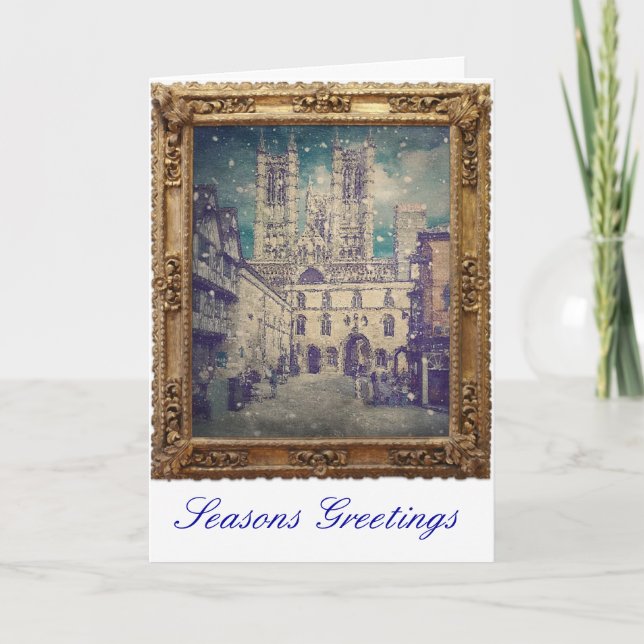 Cartes Pour Fêtes Annuelles Cathédrale de Lincoln (Devant)