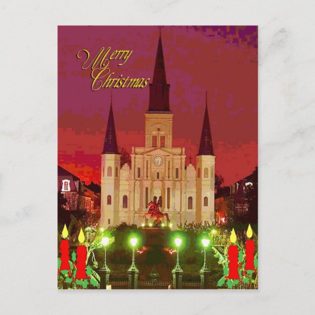 Cartes Pour Fêtes Annuelles Cathédrale de Noël (Devant)