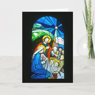 Cartes Pour Fêtes Annuelles Catholic Church Stained Glass Window à Nagasaki