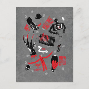 Cartes Pour Fêtes Annuelles Cauchemar sur Elm Street   Freddy Krueger parle