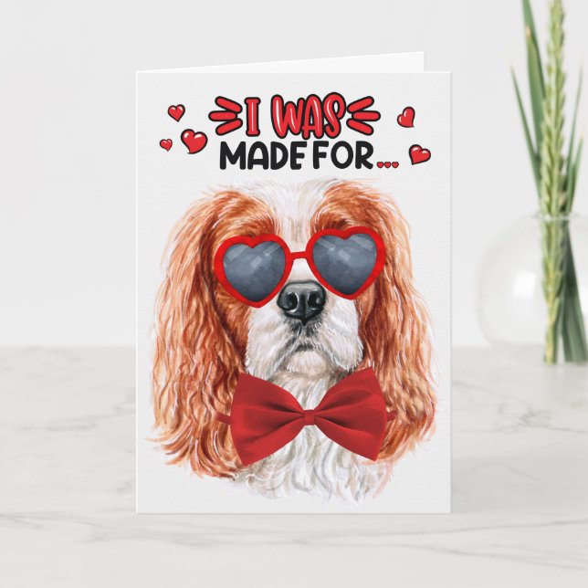 Cartes Pour Fêtes Annuelles Cavalier King Charles Chien Vous Aimant Valentine (Devant)