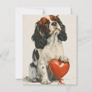 Cartes Pour Fêtes Annuelles Cavalier Roi Charles Espagnol Saint Valentin
