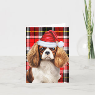 Cartes Pour Fêtes Annuelles Cavalier Roi Charles Rouge Vert Plaid Noël
