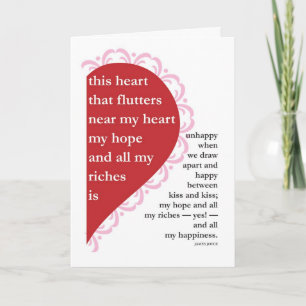 Cartes Pour Fêtes Annuelles Ce Coeur qui Flutters Joyce Valentine