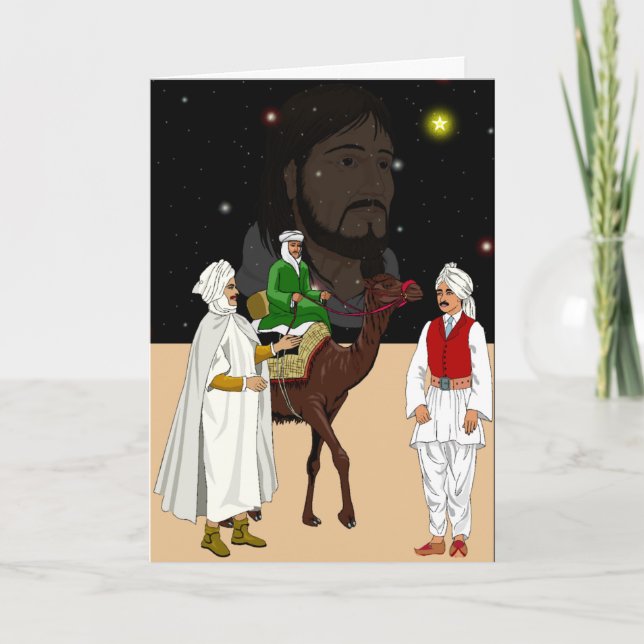 Cartes Pour Fêtes Annuelles Ce que les 3 rois ont vu (Devant)