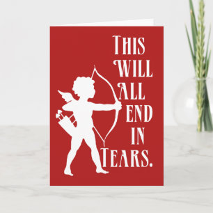 Cartes Pour Fêtes Annuelles Ceci finira tout en larmes