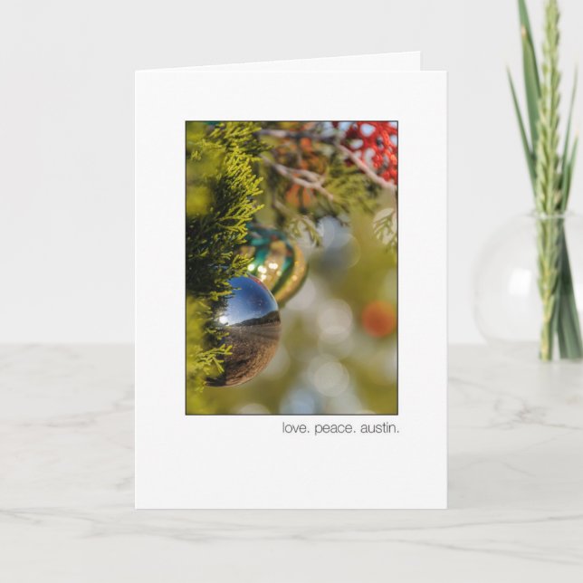 Cartes Pour Fêtes Annuelles Cèdre de Noël Austin 360 Loop (Devant)