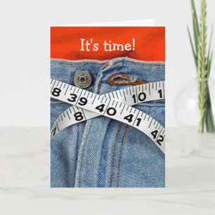 Cartes Pour Fêtes Annuelles ceinture de mesure de régime-bande sur la taille