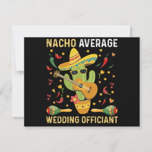 Cartes Pour Fêtes Annuelles Célébrant de mariage moyen Nacho Fête mexicaine