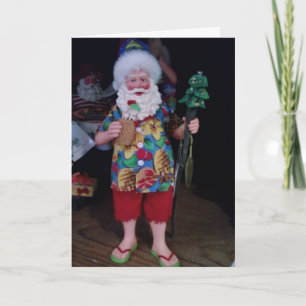 CARTES POUR FÊTES ANNUELLES CÉLÉBRATION DE LA PLAGE PÈRE NOËL