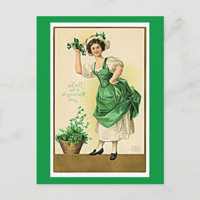 Cartes Pour Fêtes Annuelles Célébration de la Saint-Patrick (Devant)