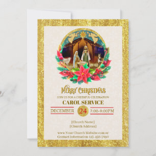 Cartes Pour Fêtes Annuelles Célébration de Noël de l'Église chrétienne religie