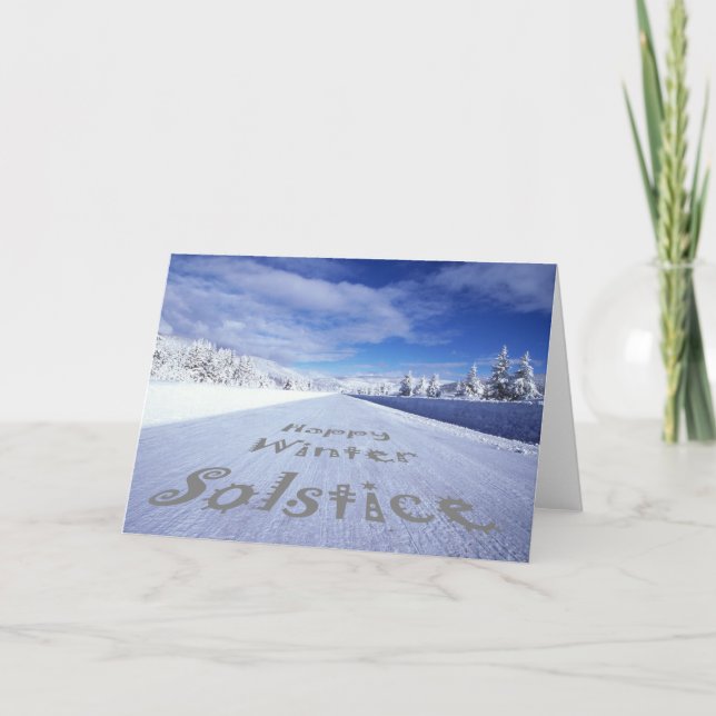 Cartes Pour Fêtes Annuelles Célébrer le solstice d'hiver (Devant)