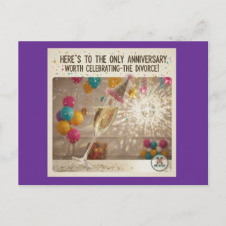 Cartes Pour Fêtes Annuelles Célébrez le divorce ! F)