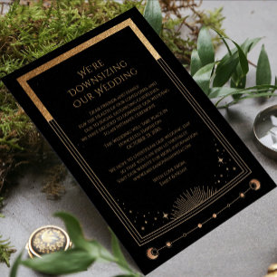 Cartes Pour Fêtes Annuelles Céleste Black Gold Nous Réduisons la Taille de Not