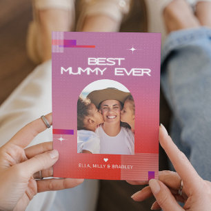Cartes Pour Fêtes Annuelles Céleste MEILLEURE MUMMY JAMAIS Fête des Mères Phot
