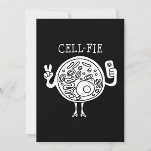 Cartes Pour Fêtes Annuelles cell fie science pun enseignant biologie cadeau ét