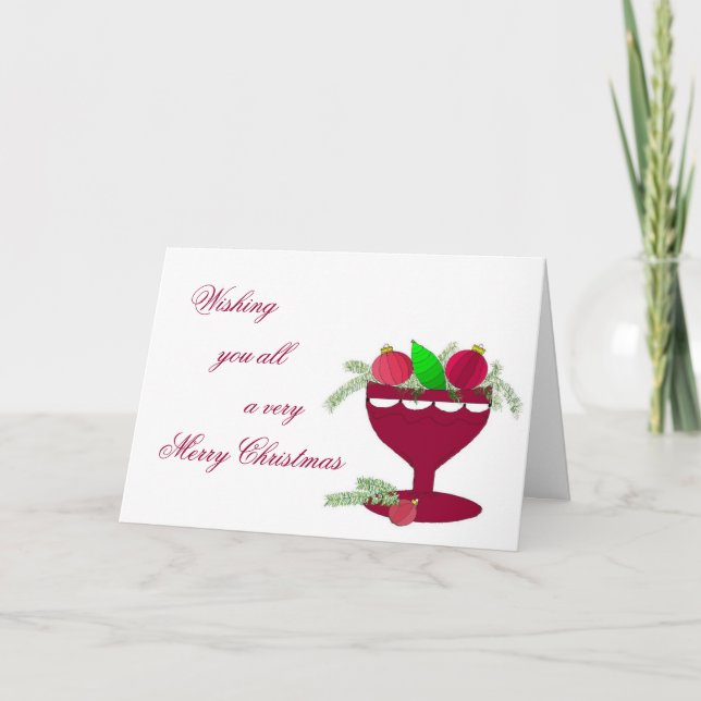 Cartes Pour Fêtes Annuelles Centre de Noël (Devant)