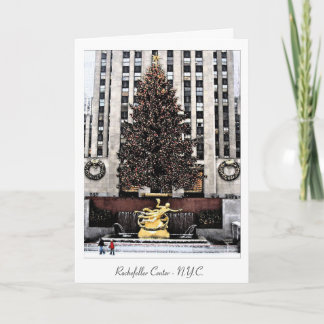 Cartes Pour Fêtes Annuelles Centre de Rockefeller - New York City