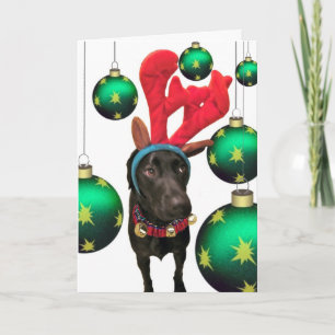 Cartes Pour Fêtes Annuelles Cerfs communs Père Noël