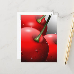 Cartes Pour Fêtes Annuelles Cerises avec gouttes de ragoût