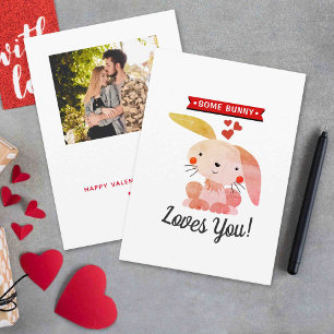 Cartes Pour Fêtes Annuelles Certains Bunny t'aime Drôle Whimsy Saint-Valentin