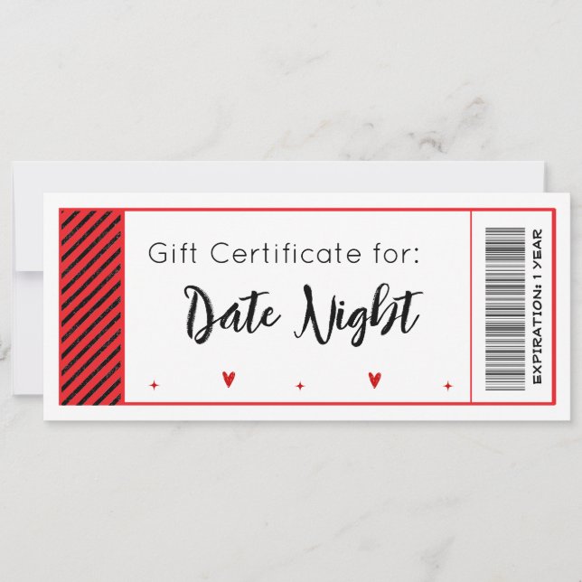 Cartes Pour Fêtes Annuelles Certificat cadeau (Devant)