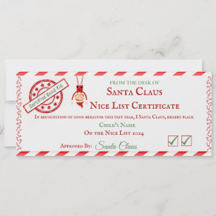 Cartes Pour Fêtes Annuelles Certificat de liste Nice