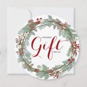 Cartes Pour Fêtes Annuelles Certificats ronds chics de cadeau