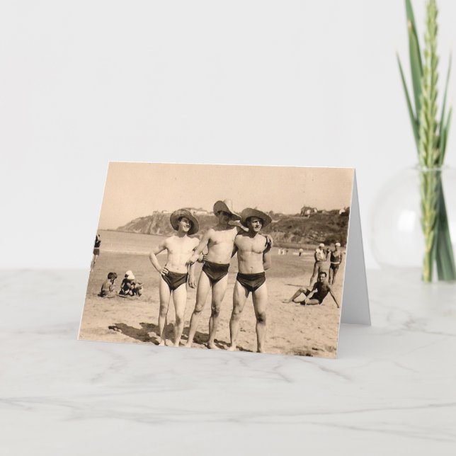 Cartes Pour Fêtes Annuelles Ces casquettes nous incitent-ils à sembler gais ? (Devant)