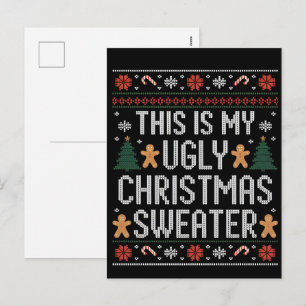 Cartes Pour Fêtes Annuelles C'est à moi, il fait trop chaud pour les pulls de 