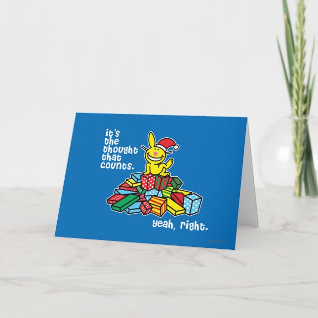 Cartes Pour Fêtes Annuelles C'est la pensée qui compte (Devant)
