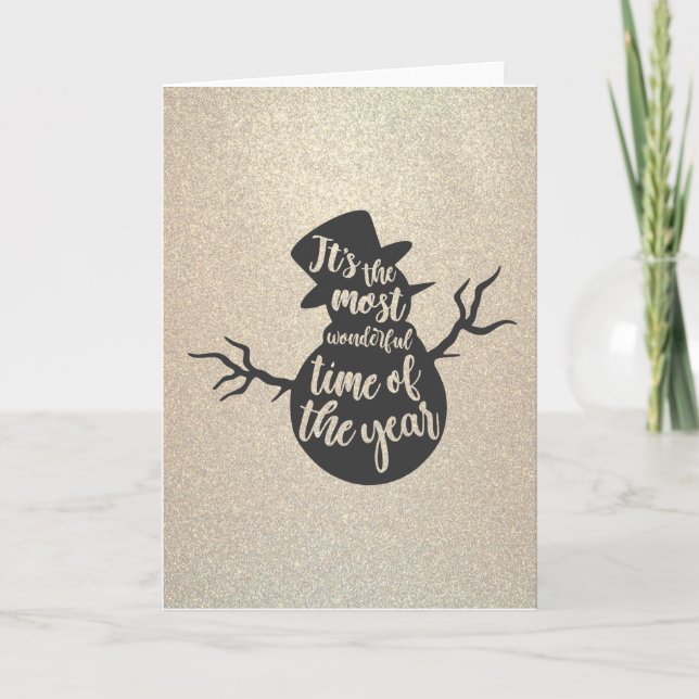 Cartes Pour Fêtes Annuelles C'est la plus merveilleuse période de l'année (Devant)