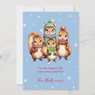 Cartes Pour Fêtes Annuelles C'Est La Saison Animaux De Noël Écorrels Mignonnes