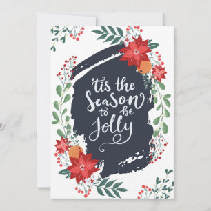 Cartes Pour Fêtes Annuelles 'C'est la saison d'être Jolly