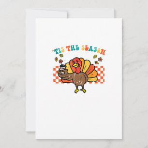 Cartes Pour Fêtes Annuelles C'est la saison dinde café Thanksgiving automne ho