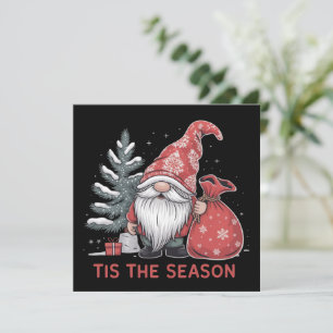 Cartes Pour Fêtes Annuelles C'est la saison Gnome Noël Vacances Hiver