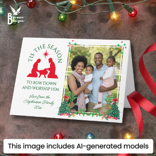 Cartes Pour Fêtes Annuelles C'EST LA SAISON Modern Family Photo Noël